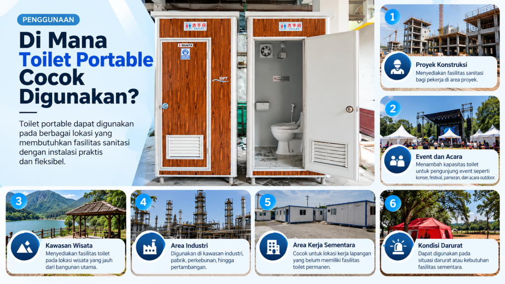 Di Mana Toilet Portable Cocok Digunakan